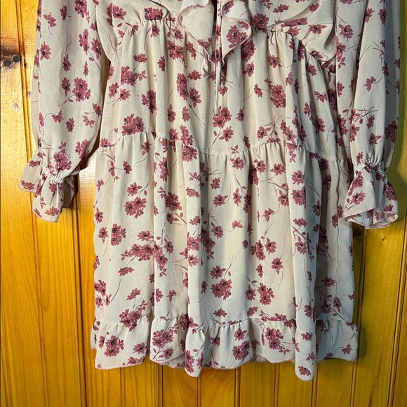 Baltic Born Pink Floral Ruffle Dress - Picture 5 of 7